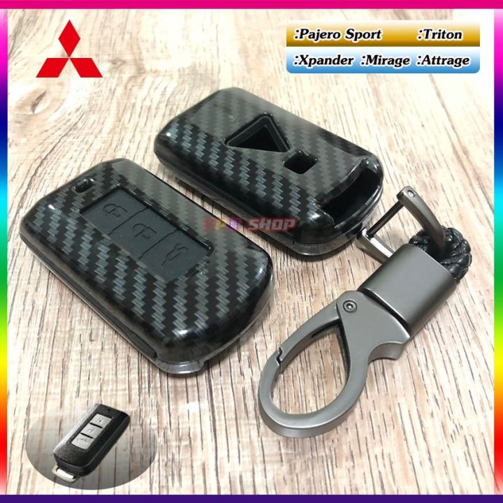 pro-โปรแน่น-เคสรีโมทย์กุญแจรถยนต์เคฟล่า-mitsubishi-pajero-sport-triton-xpander-attrage-mirage-รีโมท-ไม้-กระดก-จู-น-รีโมท-รั้ว-รีโมท-รีโมท-บ้าน-จู-น-รีโมท