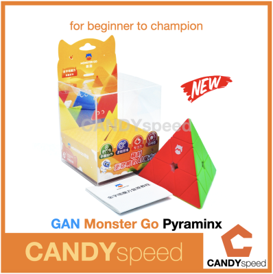 รูบิค GAN Monster Go Pyraminx Stickerless | Rubik สามเหลี่ยม | By CANDYspeed