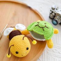 ♂❆ DIY Handmade Crochet Kit Cute Bee And Turtle Knitting Yarn Hook Needle Accessories For Kids Beginners Holiday Gifts