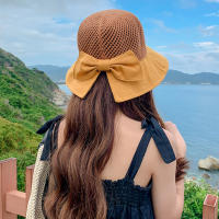 YQYXCY New Hat Womens Summer Sun Protection And Sunshade Straw Hat Hollow Fashion Korean Fashion Sun Hat Spring