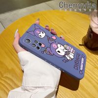 เคส Chenyyka สำหรับ Xiaomi Poco M4 Pro 5G Redmi Note 11 5G Note 11S Note 11T 5G เคสการ์ตูนน่ารัก Kuromi Square เคสโทรศัพท์แบบขอบซิลิโคนนิ่มดีไซน์ใหม่แฟชั่นคลุมทั้งหมดป้องกันเลนส์กล้องเคสกันกระแทก