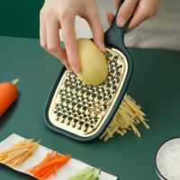 【คลังสินค้าพร้อม】Double Side Handheld Stainless Steel Vegetable Slicer Grader Shredder Cutter Kitchen Gadget Tool Slicer เครื่องตัดผักเครื่องตัดอาหารเครื่องบดผัก