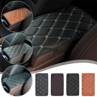 Car Armrest Box Mat Microfiber Leather Car Seat Armrest Cover Decoration Modified Interior Box Universal J1K2