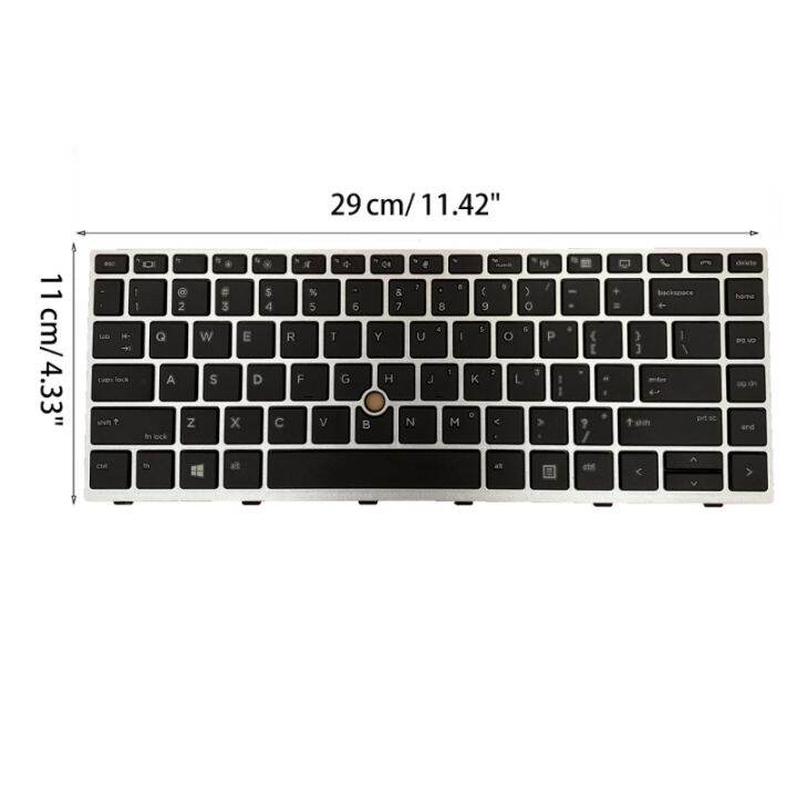 สหรัฐแป้นพิมพ์แล็ปท็อปสำหรับสำหรับ-hp-elitebook-840-g5-846-g5-745-g5แป้นพิมพ์ใหม่เปลี่ยนทดสอบไม่มีชี้