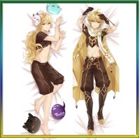 Anime Genshin ผลกระทบ Sora Aether Dakimakura ชาย Otaku กอดร่างกายหมอนครอบคลุมกอดหมอน