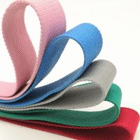 1Yard Lebar 38Mm Warna Poliester/Katun Pita Kanvas Anyaman/Tali Pita untuk Tas Tegap Sabuk Membuat Jahit DIY Kerajinan untuk Rumah