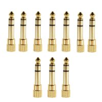 10Pcs 6.3Mm To 3.5Mm Stereo Headphone Audio Adapter Plug 3.5Mm Jack To 6.5Mm Headphone Audio Adapter