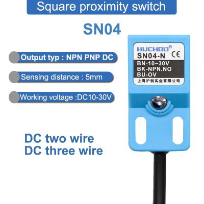 : “-- Proximity Switch โลหะจำกัด SN04เซ็นเซอร์สแควร์กันน้ำ Npnp ไม่มีเอ็นซี DC สายไฟสามเส้น10-30V AC สองสาย90-250V