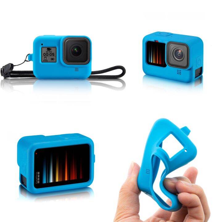 case-silicon-นิ่ม-gopro-hero-9-10-เคสซิลิโคนนิ่ม-ฝาปิดเลนส์-สายคล้องแขน-เคส-ยาง-gopro9-hero9-ซิลิโคน-กันรอย-กันกระแทก