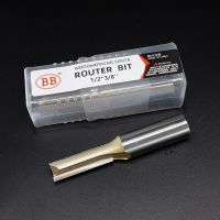 BB ตรงบิต 1/4 1/2 งานไม้ Slotting 1 2 ขลุ่ยใบมีดยาวเราเตอร์บิตเครื่องมือ End Mill Cutter Side Work