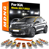 MDNG 11ชิ้น C An BUS โคมไฟในร่มสำหรับ KIA Stonic 2017 2018 2019 2020 2021 2022รถยนต์หลอดไฟ LED ภายในแผนที่โดมชุดไฟไม่มีข้อผิดพลาด