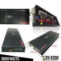 ของแท้แน่นอนพาวเวอร์แอมป์รถยนต์ DZ POWER รุ่นDV-4200 สุดยอดพาวเวอร์แอมป์ขับลำโพงเสียงกลาง-ซับได้ 12-20 ดอก กำลังขับ 3800W