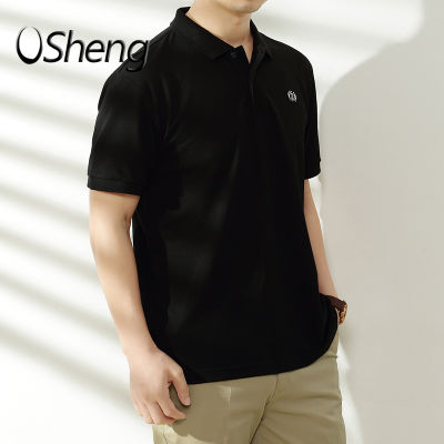 VSheng Big Size Collar T Shirt For Men Polo Plus Size Lapel Short Sleeve M to 6XL