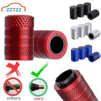 Knurled ยางวาล์ว Stem Caps อลูมิเนียมพร้อมซับพลาสติกทนต่อการกัดกร่อนยางล้อจุกนม Caps สำหรับรถยนต์และรถจักรยานยนต์