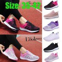 COD DSDFHFHGG New womens flying shoes mesh lady sports casual shoes flat bottomed students running shoes 35-42