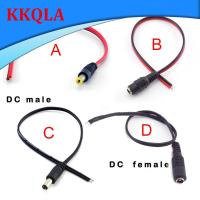 QKKQLA 5pcs 12V AC DC Male Female Jack Power Cable Cords Connectors Adapter Plug Wire for LED Strip Light Lamp CCTV Camera