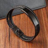 【YP】 Leather Mens Multilayer Braided L20233