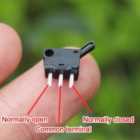 10PCS Miniature Small Limit Travel Switch N/O N/C Micro Mini Switches with Hole Three Legs Normally Open Normally Closed Parts