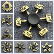YOYO Metal Finger Spinner Brass Color Zinc Alloy Hand Spinning Gyro Toy