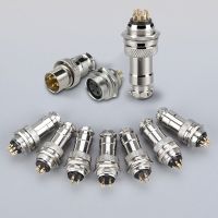 ❀☬♨ 1Pcs Copper Gold Pin 2 3 4 5 6 7 8 Pin GX16 Aviation Connector 16mm Male Plug / Female Socket Industrial Welding Connectors