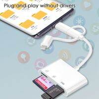 3 in 1 Card Reader Multi-Function Docking Station SD Card Memory Card OTG Extender Adapter for Phones Tablet Computer