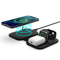 5 In 1 Magnetic Wireless Charger Stand 15W Fast Charging Dock Station For IPhone 13 12 Pro Max Mini Airpods Apple Watch 6 SE 5 4