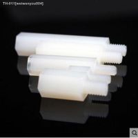 ▩▤⊙ 20-50pcs/lot White black Nylon standoff M2 m2.5 M3 M4xL 6 male to female nylon plastic spacer