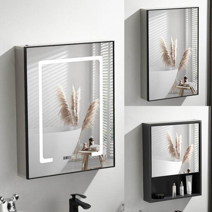 Small Size Smart Bathroom Mirror Cabinet with Light and Fog Removal ...