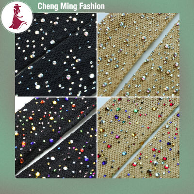 Cheng Ming ถุงน่องสำหรับผู้หญิงถุงเท้าสีทึบถุงน่องขนาดพิเศษพลอยเทียม