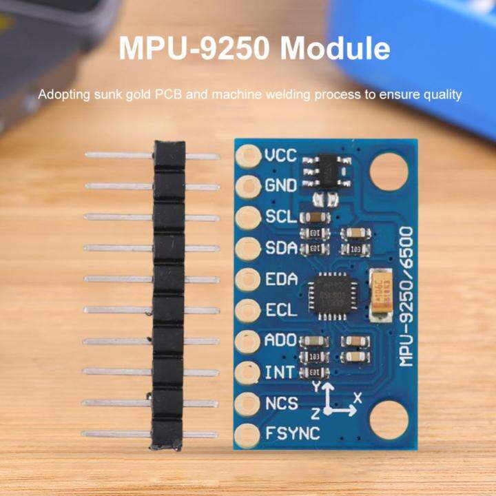 mpu9250-gy-9250-9แกน-9ทัศนคติแกนเซ็นเซอร์โมดูล-iic-spi-gyro-accelerator-magnetometer-อุปกรณ์ตรวจวัดพลังงาน3-5v