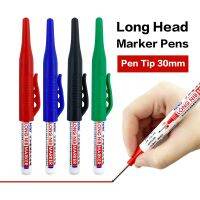 4Pcs/Set 30mm Deep Hole Long Nib Head Markers For Metal Perforating Pen Waterproof Bathroom Woodworking Decoration Multi-Purpose