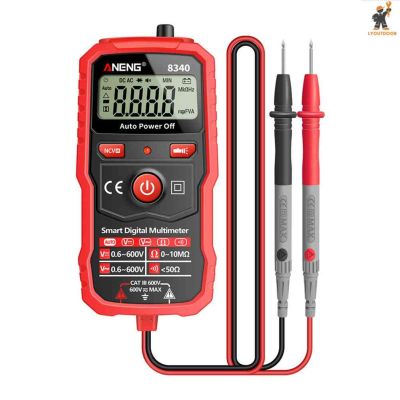 【ร้อน】8340นาที LCD ดิจิตอลมัลติมิเตอร์โอห์มมิเตอร์พร้อม NCV Zero Fire Wire Tester