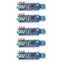 5X Free Driver USB Sound Card CM108 USB Sound Card Chip Blue