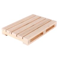 1 Pc Mini Wooden Pallet Beverage Coasters For Hot And Cold Drinks Wood Pallet Coasters Flower Pot Cushion