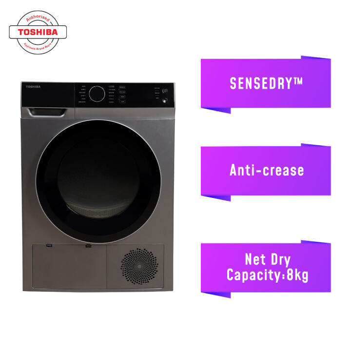 Toshiba TDK90MEM(SK) 8KG SENSEDRY™ Condenser Dryer / Dryer Machine