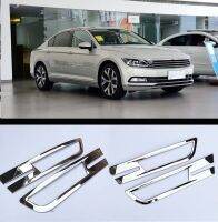 CAPQX 2ชิ้นสำหรับ VW Passat B8ซีดานตัวแปร Alltrack 15-18 ABS โครเมี่ยมด้านหน้าไฟตัดหมอก Foglamp ตกแต่งตัดกรอบสติกเกอร์ปก