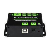 Waveshare USB-HUB-3U-ETH Industrial Grade HUB 3XUSB 2.0 Multiple Protection Circuit 100Mbps Ethernet Port HUB Adapter