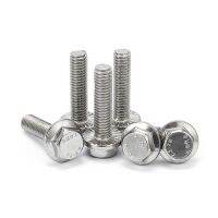 M5 M6 M8 M10 M12 304 A2-70 Stainless Steel GB5787 Hex Hexagon Flange Cap Head Screw Bolt With Serrated Washe