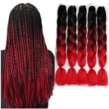 4pcs blue Jumbo Braid Synthetic Hair 24 Inch Hair Braiding Extensions  Braids Box Braid Hair Synthetic Hair To Braid (Over Forty Colors), Ombre  Long