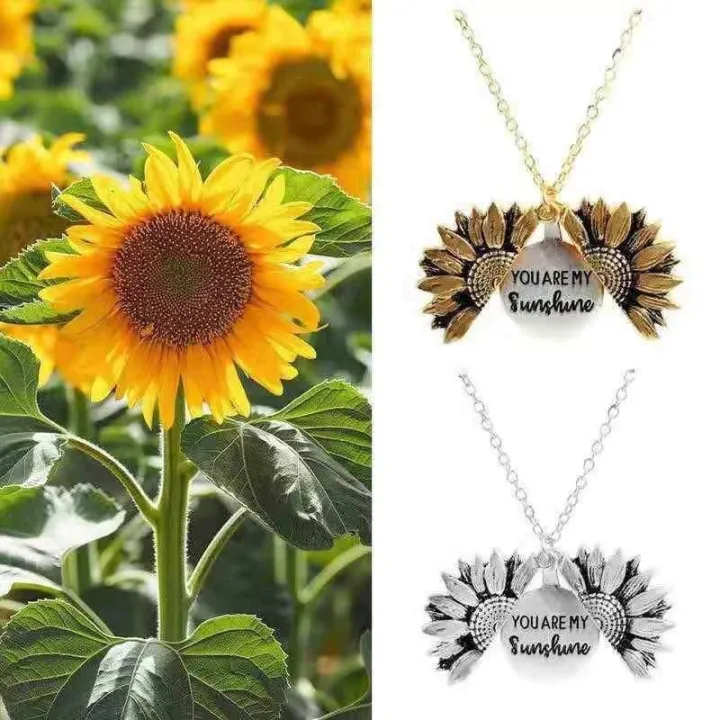 Sunflower Necklace ( You are my Sunshine) Lazada PH