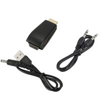 HDMI เป็น VGA อะแดปเตอร์แปลงสายสัญญาณเสียงชายกับหญิง HD 1080จุดสำหรับแล็ปท็อปพีซีทีวีกล่องคอมพิวเตอร์แสดงโปรเจคเตอร์