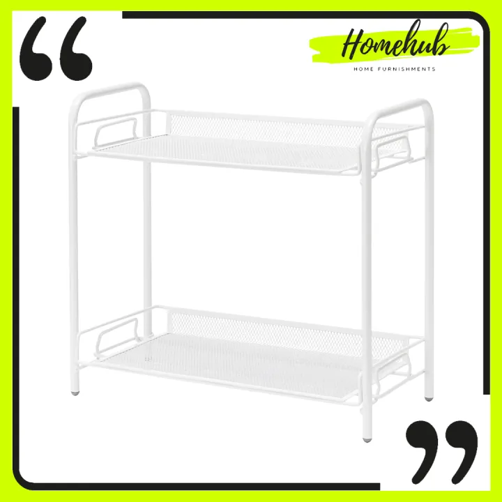 [ HOMEHUB ] IKEA STORAGE UNIT TEVALEN STORAGE UNIT WHITE 36X17X33CM BATHROOM STORAGE SHELF UNIT