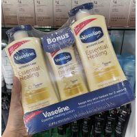 Vaseline Intensive Care Essential Healing Body Lotion Pack 3 pcs. ( 600ml. *2 + 295 ML. )