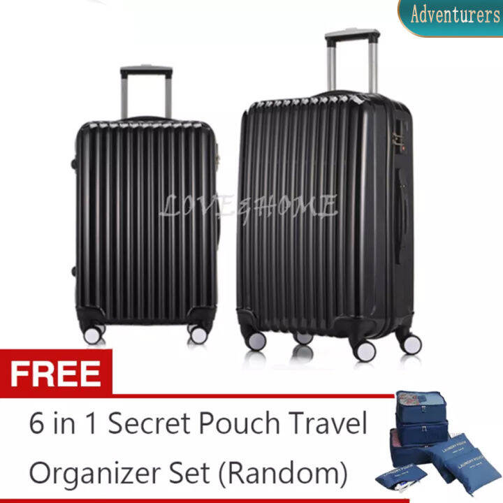 Adventurers High Quality Premium Luggage Buy 1 Take 1 Black FREE