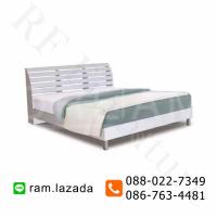 Raminthra Furniture  เตียงนอน 6ฟุต ระแนงขาลอย รุ่น ฺB602RL( สีขาว ) Bed