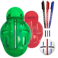 Golf Ball Liner Golf Line ปากกา3สีปากกา2สีพลาสติก Liner สำหรับนักกอล์ฟ Practice ของขวัญวาดเครื่องหมาย Alignment Putting Tool