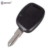 KEYYOU New 1 Button Uncut Blade Remote Car Key Shell For Renault Twingo Clio Kangoo Master NO Chip Keyless Entry Fob Case