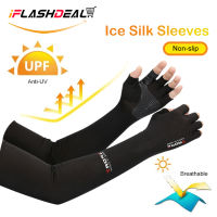 iFlashDeal 1 Pair Touch Screen Gloves Motorcycle Racing Motor Gloves sarung tangan motor Breathable Ice Silk Half Finger Non-Slip Thin Anti-UV Outdoor