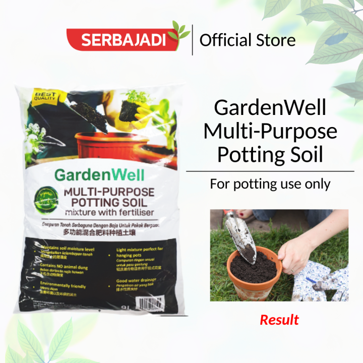 Serbajadi x Garden Well MultiPurpose Potting Soil/ For Potted Plant