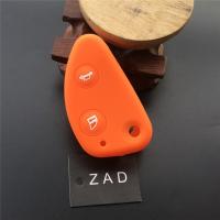 กุญแจยางซิลิโคน Zad Fob เปลือกเคสโทรศัพท์ป้องกันสำหรับ Alfa Romeo 147 156 166 Gt Jtd Ts พับได้3กุญแจรีโมต